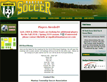 Tablet Screenshot of mantuasoccer.com